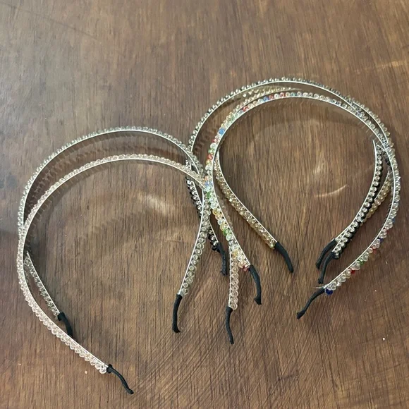 Elegant Multicolor Crystal headband Set - Picture 2 of 3